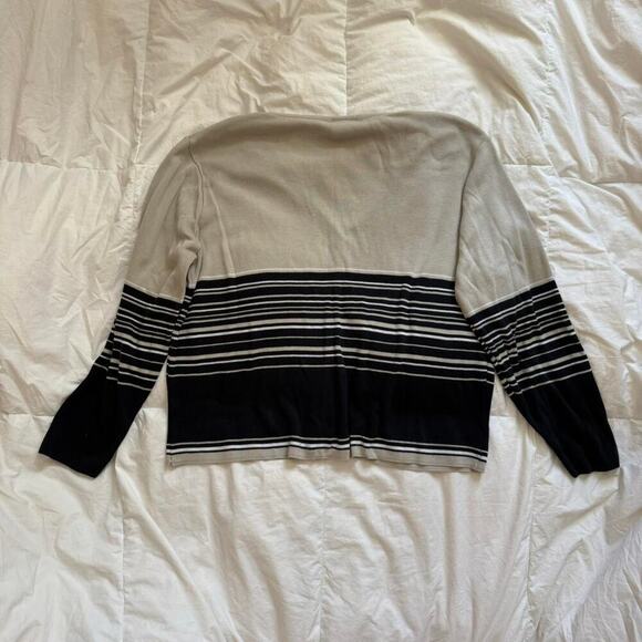 Vintage 90s oversized striped cardigan women’s large Bobbie brooks grunge baggy - Picture 6 of 8